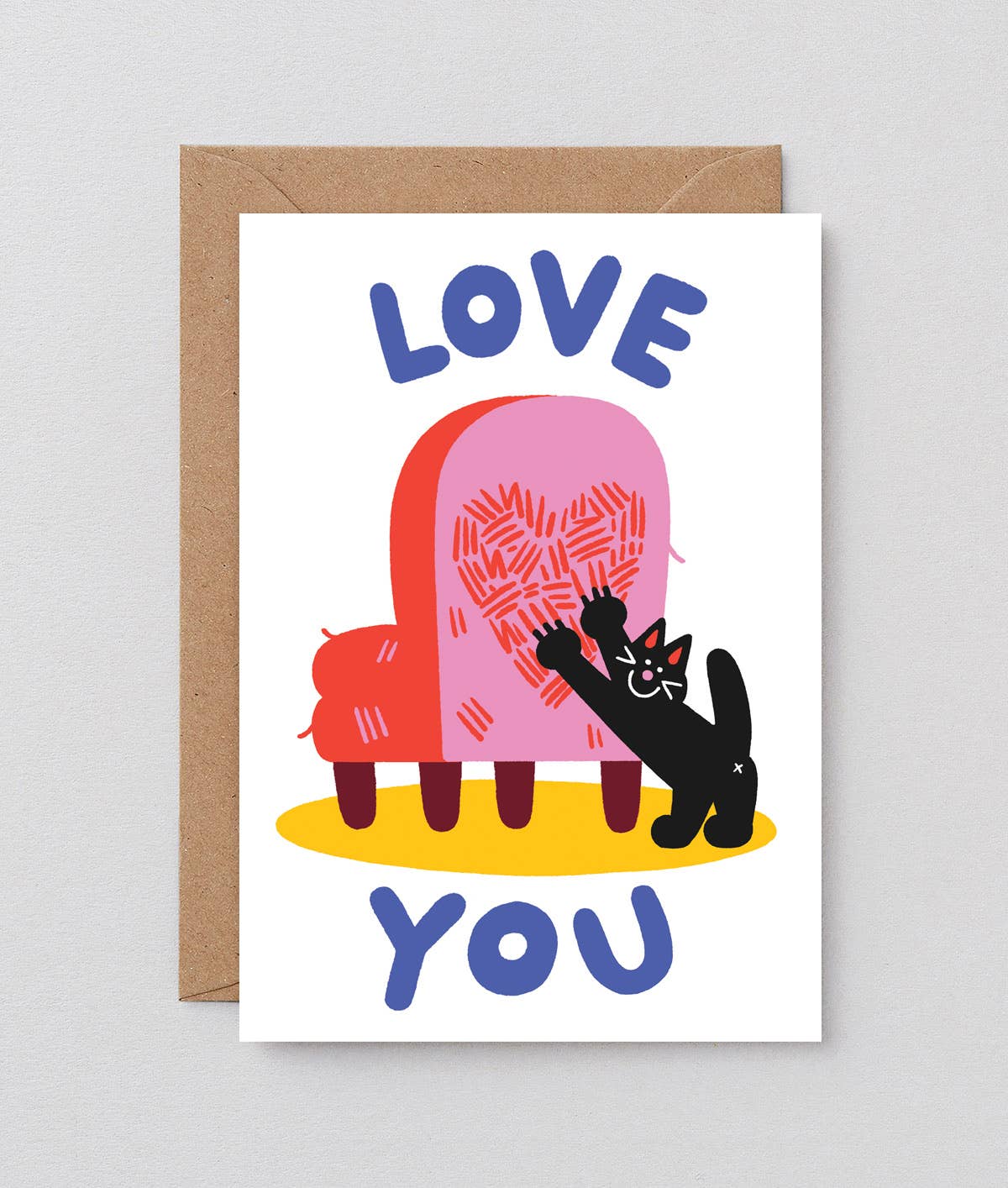 Cat Love Greetings Card