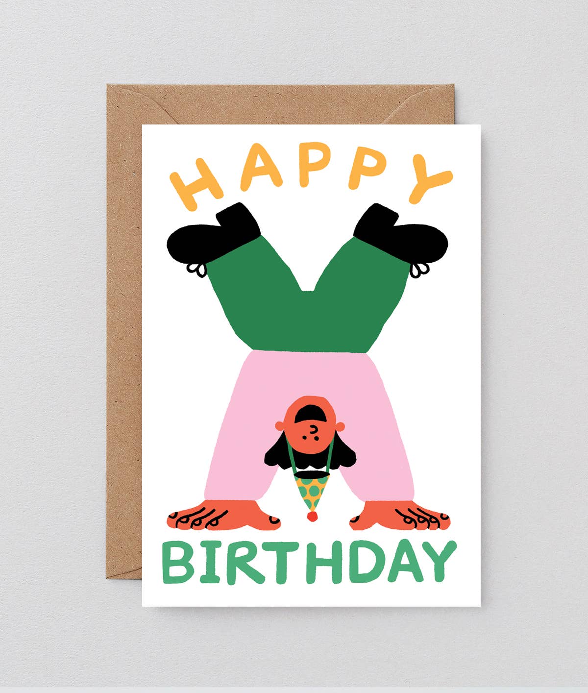 ‘Happy Birthday Handstand Card