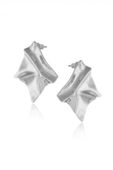 Molten Silver Earrings - Nami