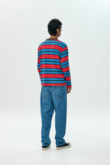 Longsleeve T-Shirt Striped Red