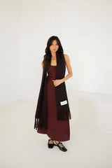 The Reykjavik Scarf - 100% Recycled - Ground Coffee - AW25