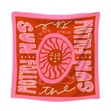 Medium scarf FOLLOW THE SUN / Silk & Cotton