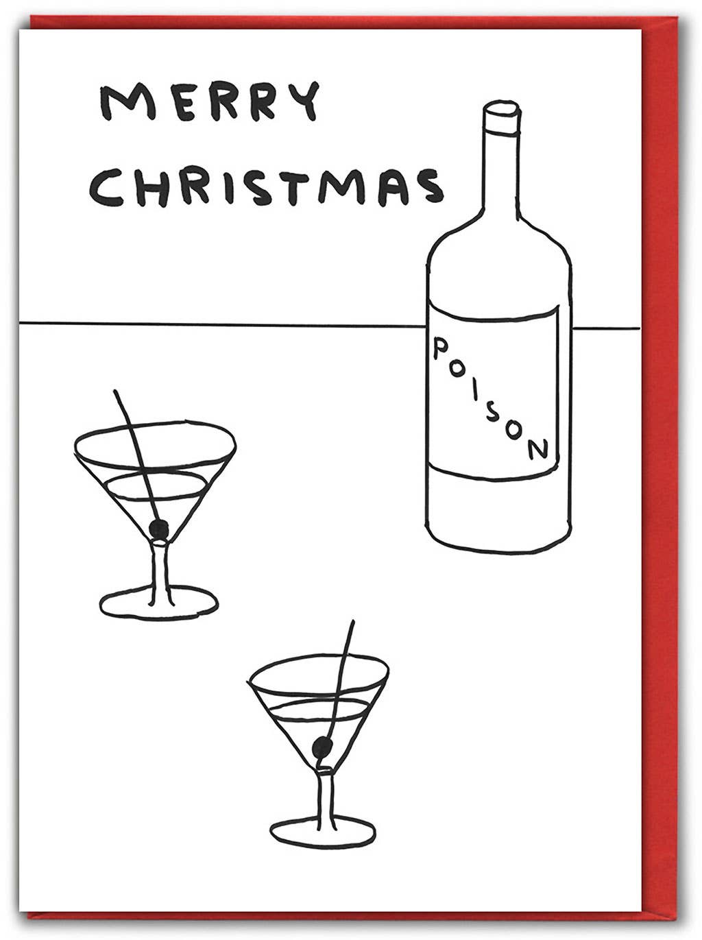 David Shrigley Lustige Weihnachtskarte — Weihnachtsgiftkarte