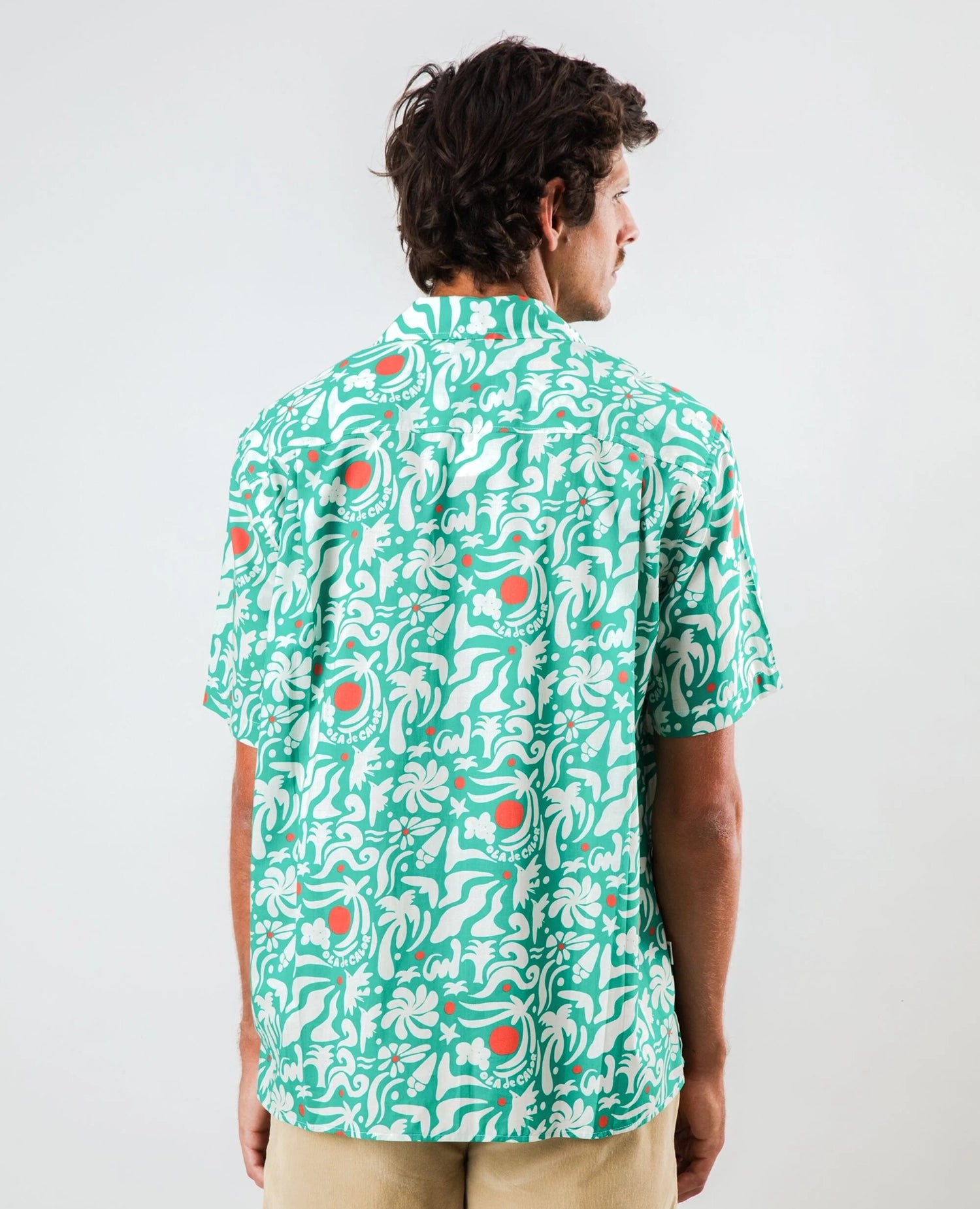 Ola de Calor Aloha Shirt Green