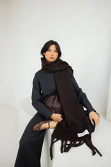 The Reykjavik Scarf - 100% Recycled - Ground Coffee - AW25