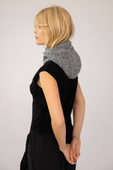 The Alpaca Balaclava Fitted Hood - Alpine Cloud