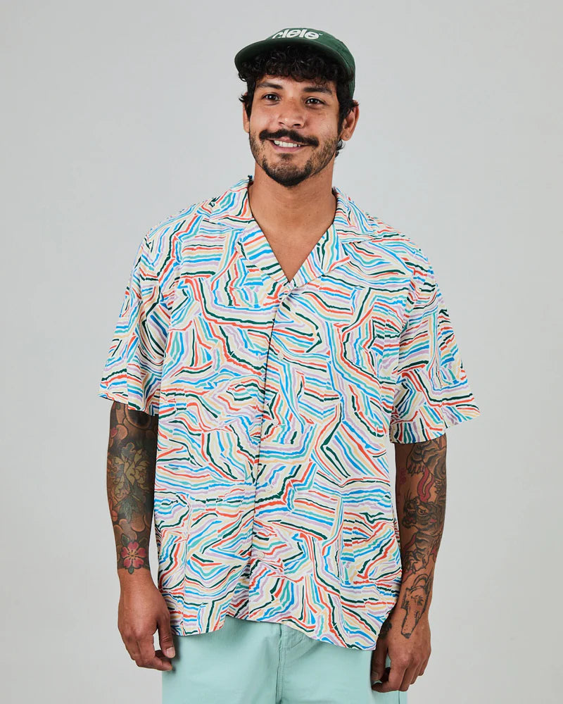 Messy Stripes Aloha Shirt