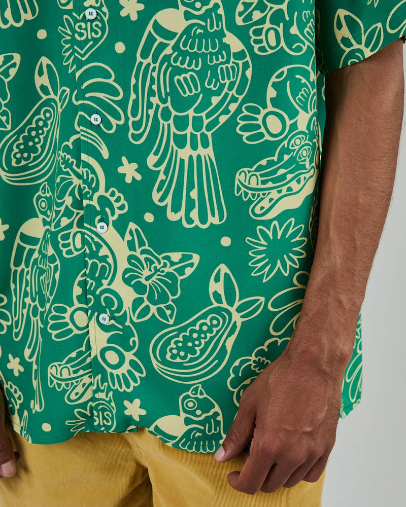 Asis Percales Crocodylus Aloha Shirt