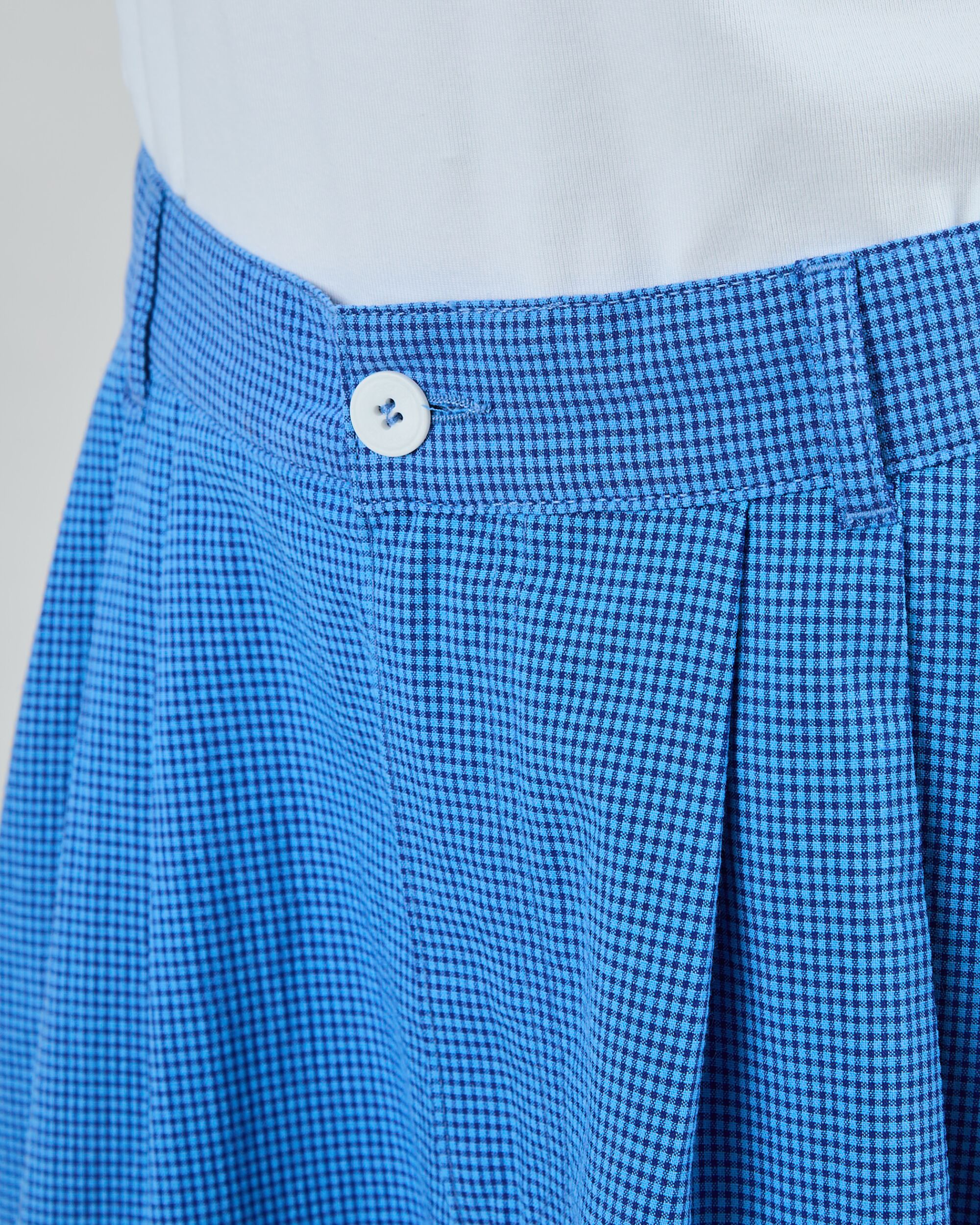 Checks Midi Rock Blau