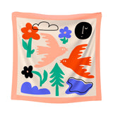 Medium Scarf FOREST DAY / Silk & Cotton
