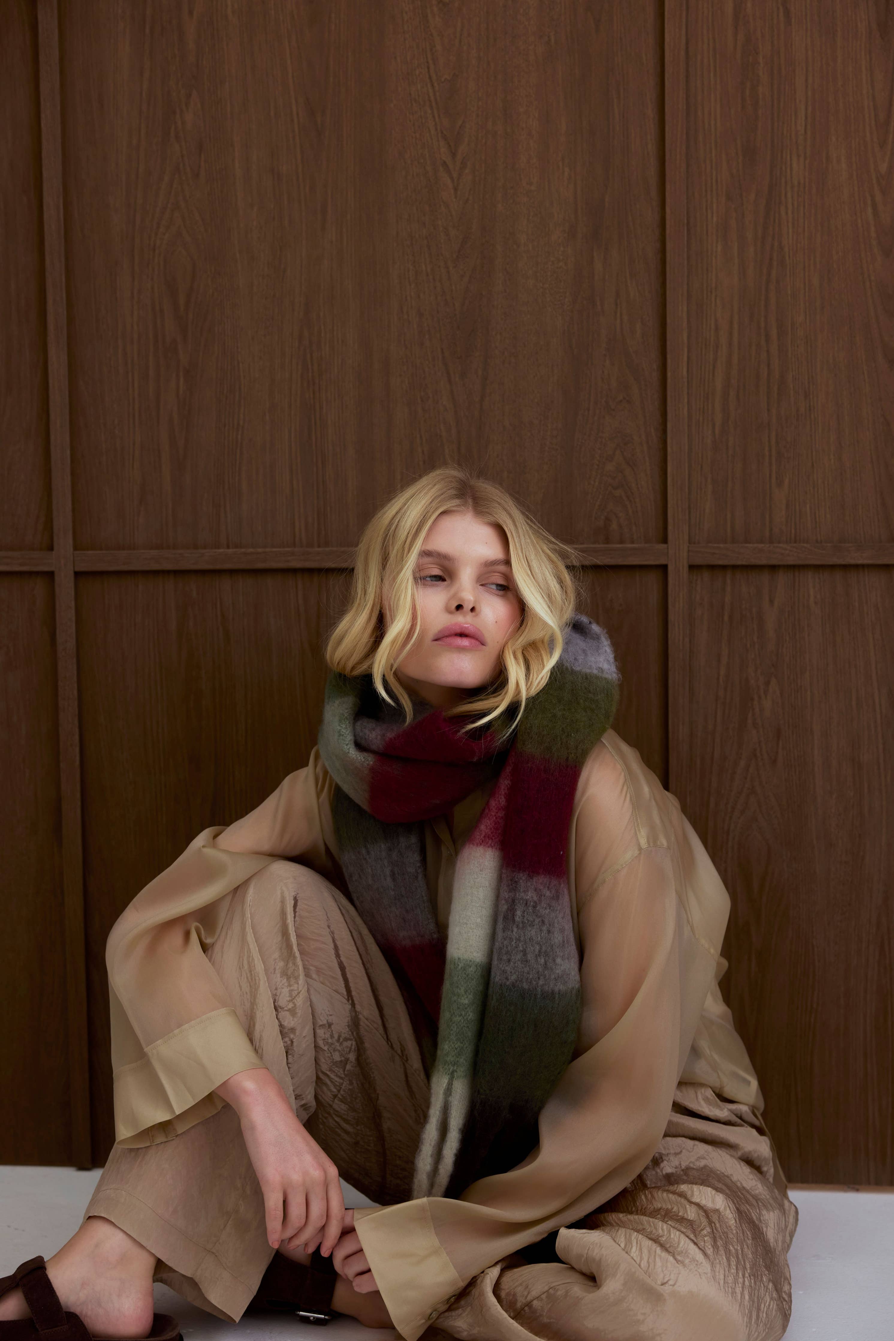 The Reykjavik Scarf - 100% Recycled - Mossy Green - AW25