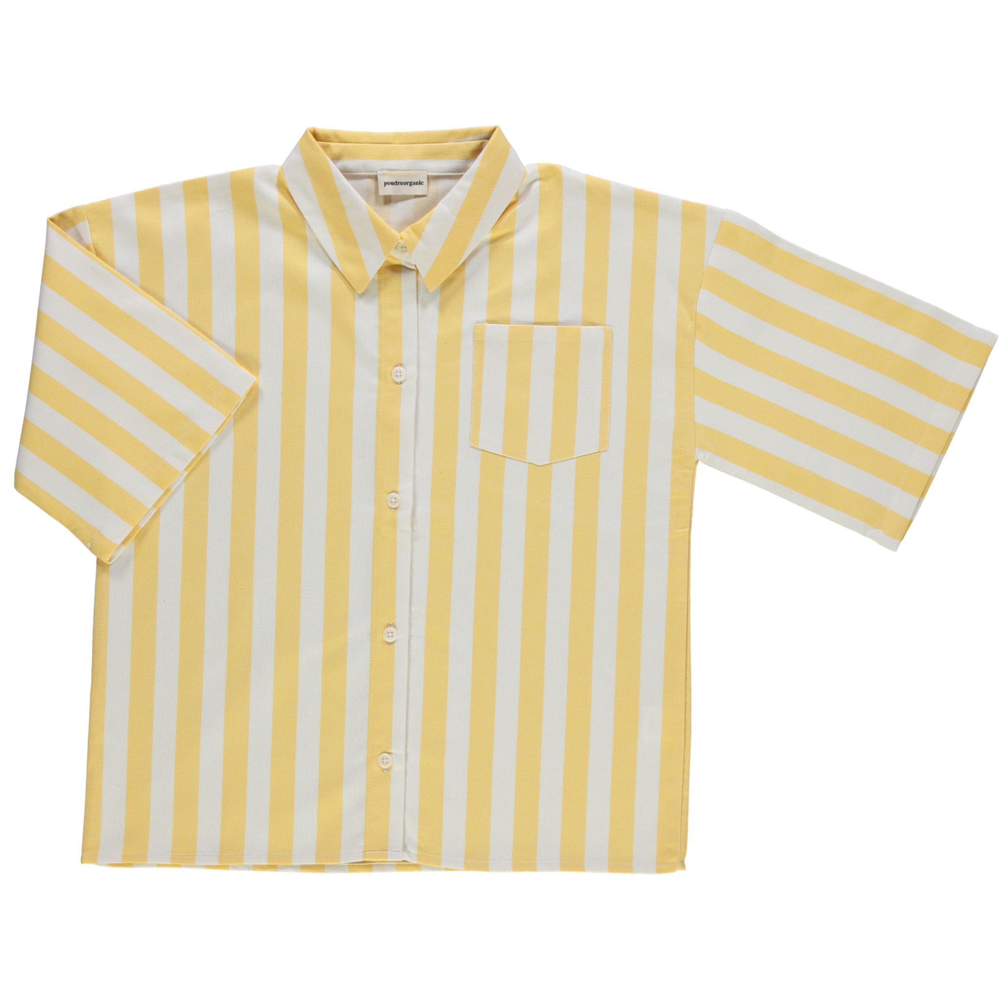 CARVI Yellow Striped Denim Shirt