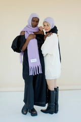 The Alpaca Balaclava Fitted Hood - Lilac - AW23