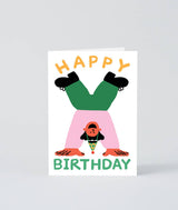 ‘Happy Birthday Handstand Card