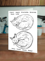 Lustige Grußkarte mit David Shrigley-Aufschrift „Ruining Your Life“