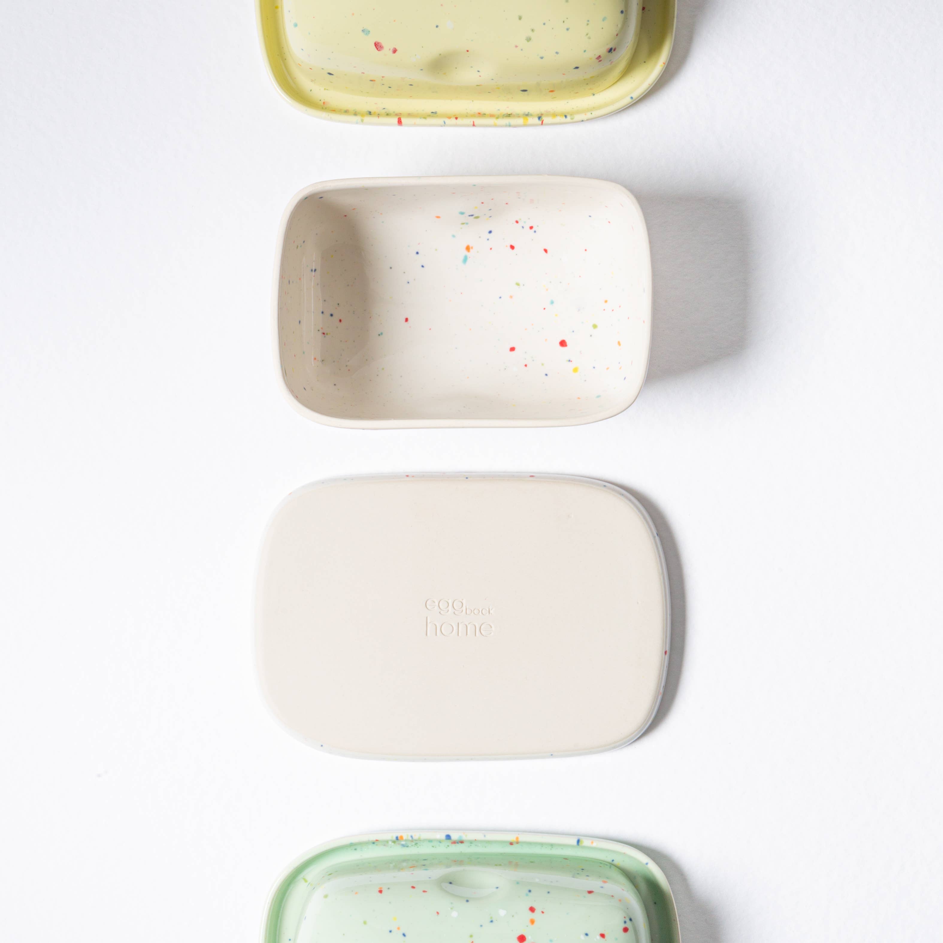 New Party Butter Dish White