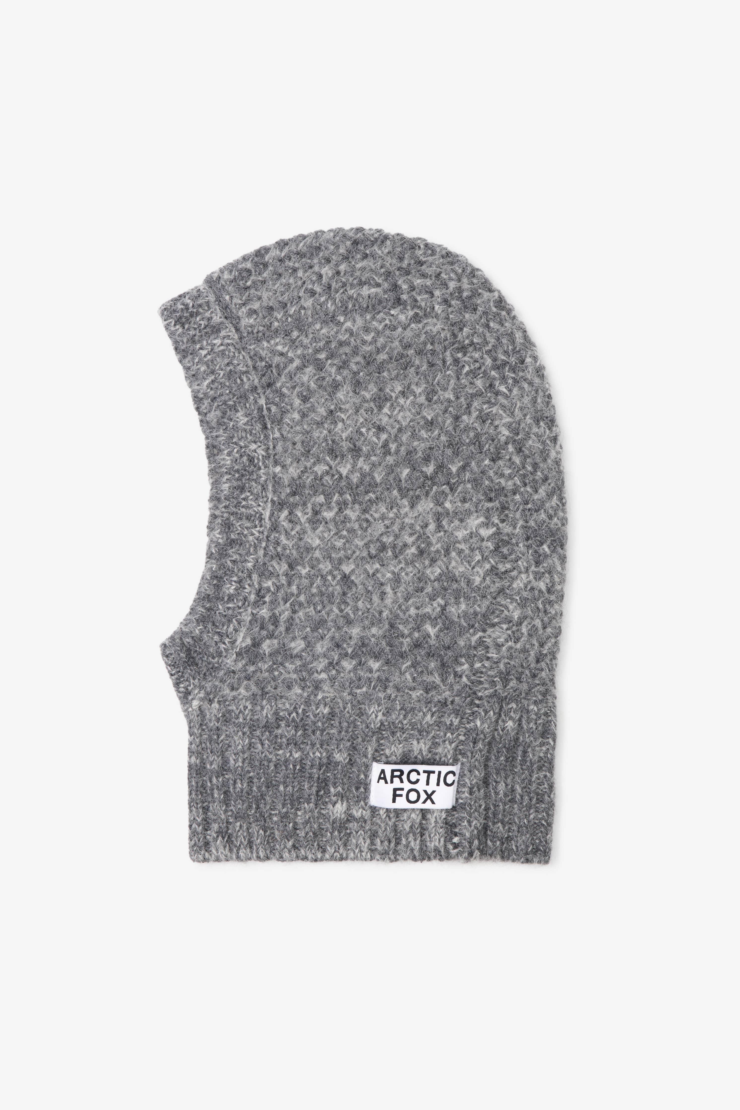 The Alpaca Balaclava Fitted Hood - Alpine Cloud