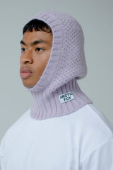The Alpaca Balaclava Fitted Hood - Lilac - AW23