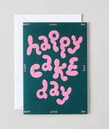 Happy Cake Day' Embossed Greetings Card