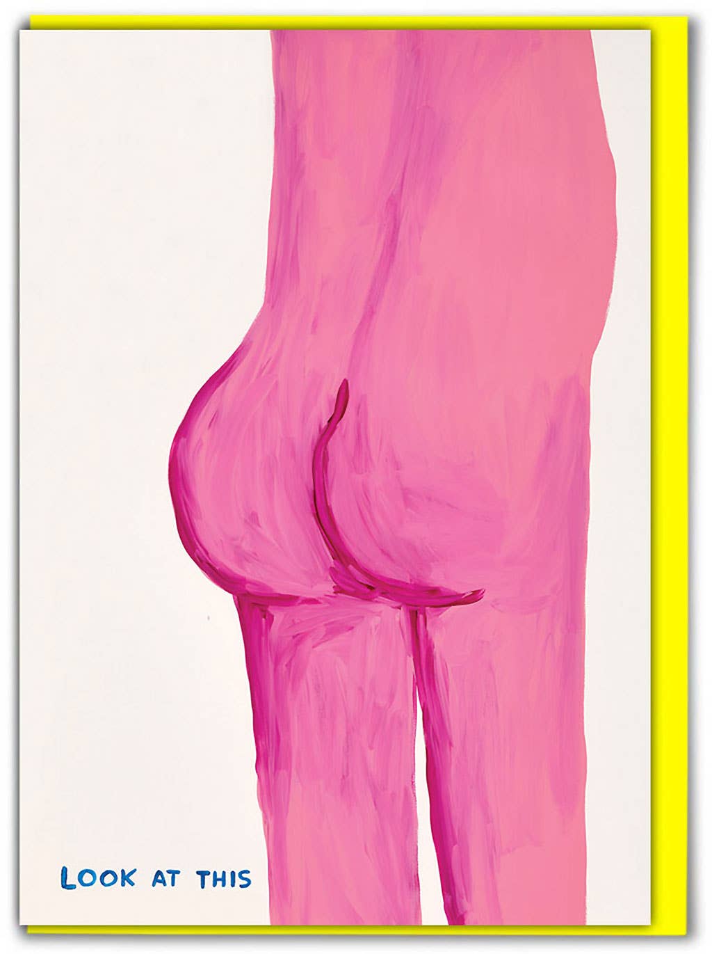 Lustige David Shrigley Grußkarte mit Aufschrift Look At This Bum
