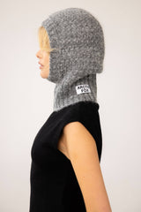 The Alpaca Balaclava Fitted Hood - Alpine Cloud