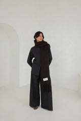 The Reykjavik Scarf - 100% Recycled - Ground Coffee - AW25