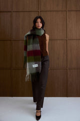 The Reykjavik Scarf - 100% Recycled - Mossy Green - AW25