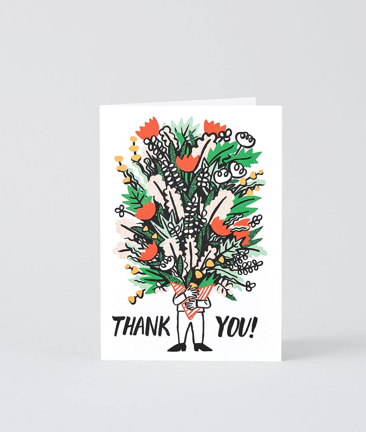 Bunch Of Flowers Thank You Greetings Card