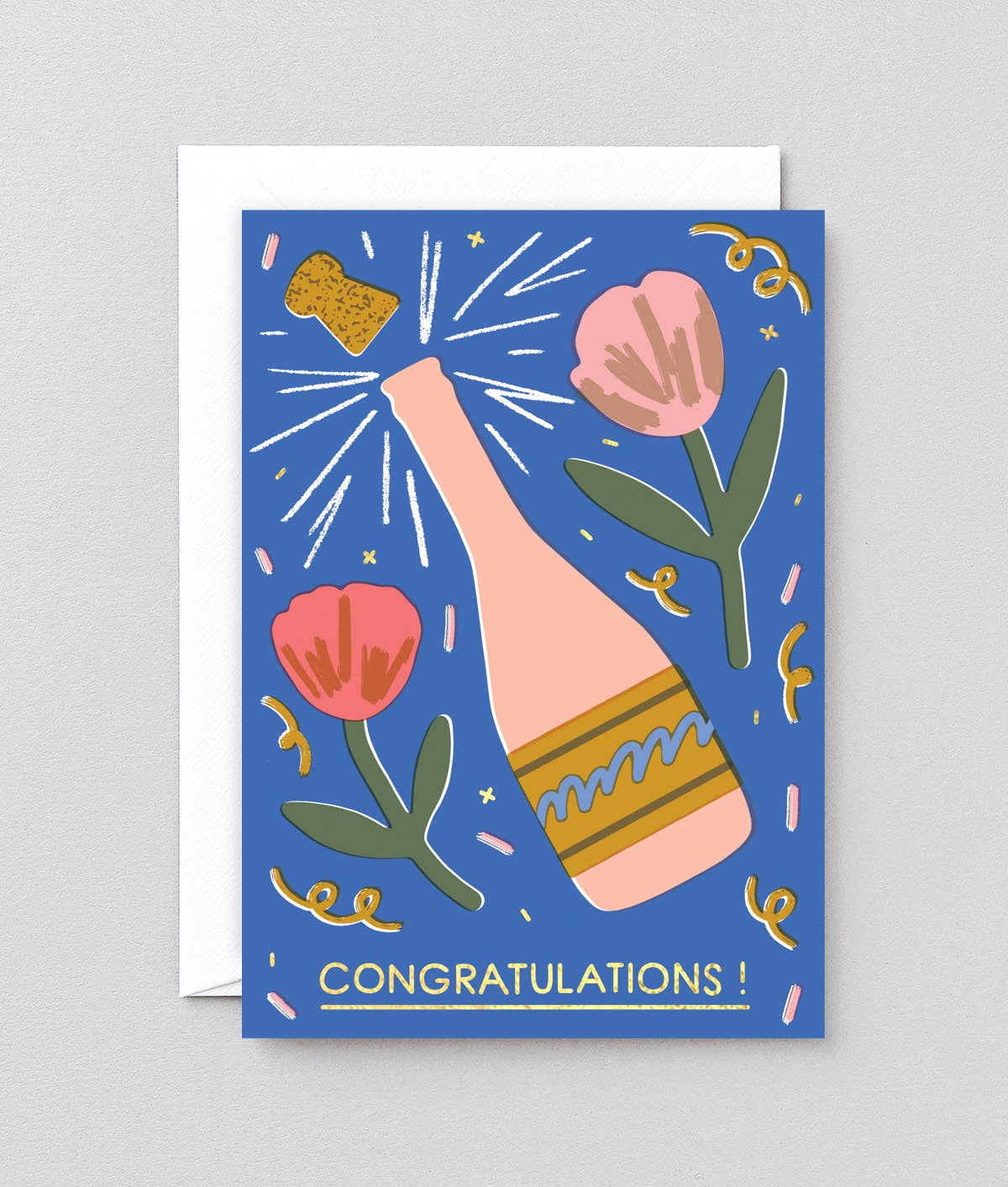 Champagne Greetings Card