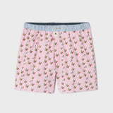 100% organic cotton boxer shorts - Pink forest