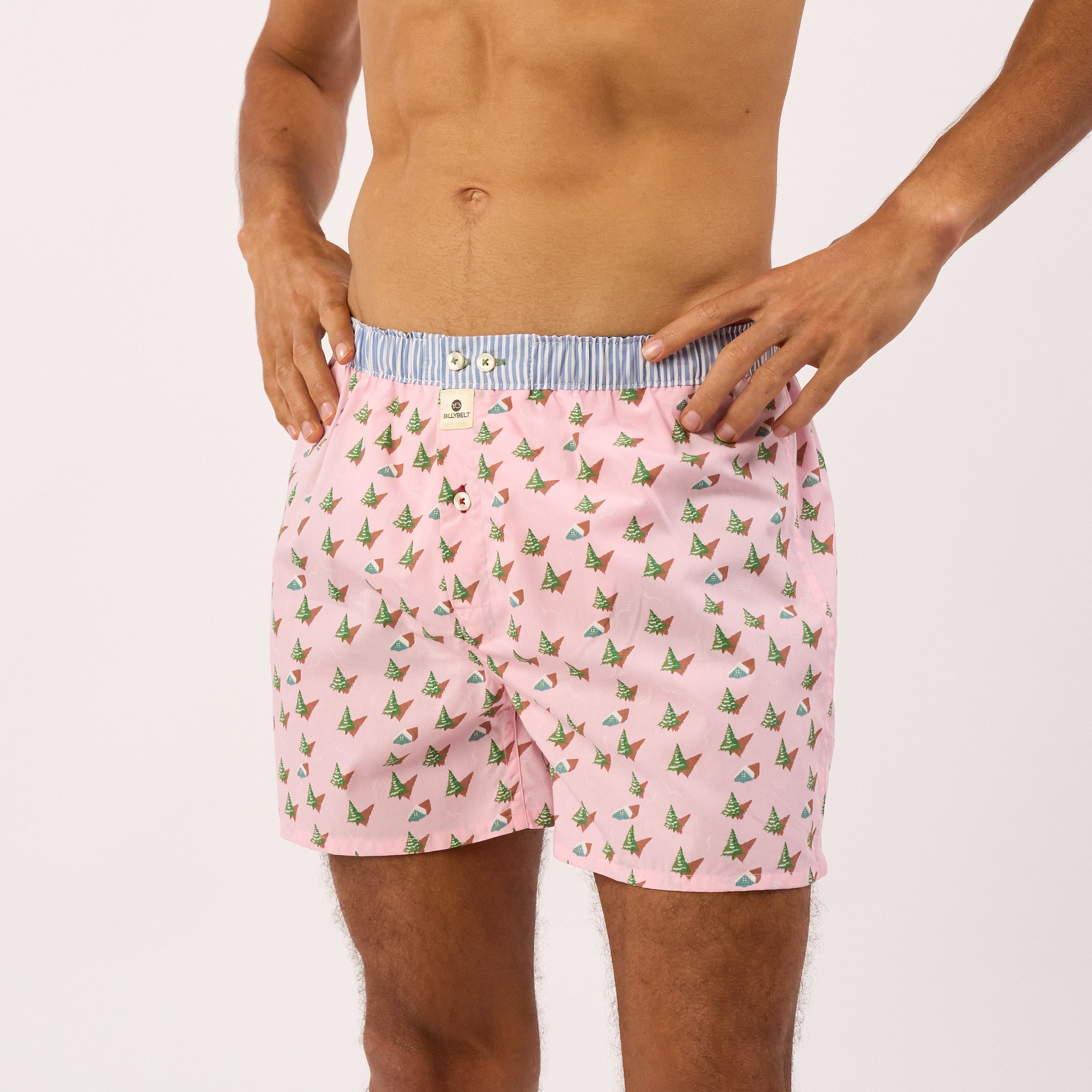 Boxer shorts - Pink forest