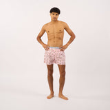 100% organic cotton boxer shorts - Pink forest