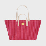 Shopping bag - Striped, red and pink