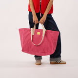 Shopping bag - Striped, red and pink