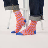 Socks - Light purple and orange