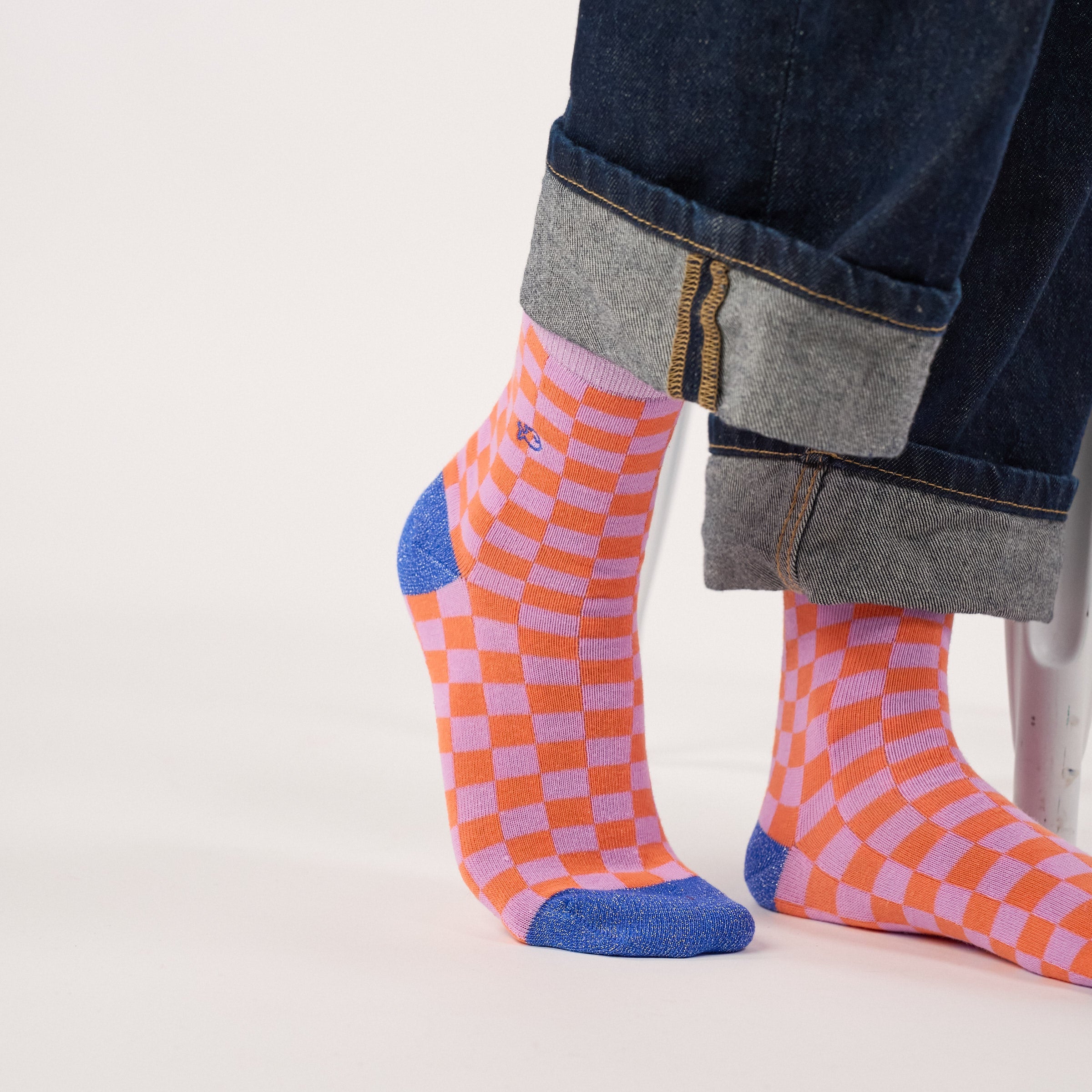 Socks - Light purple and orange