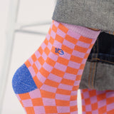 Socks - Light purple and orange