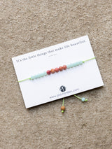 Rhodochrosit Armband - Blau | Rosa | Grün