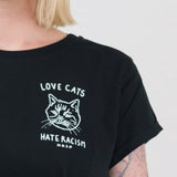 Love Cats Hate Racism Damen T-Shirt von NKSP