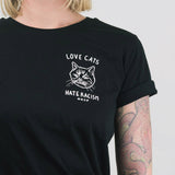 Love Cats Hate Racism T-Shirt von NKSP