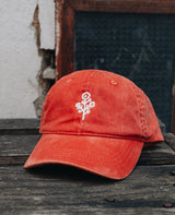 Blume II Dad Cap von NKSP – gesticktes Blumenmotiv, Frontansicht