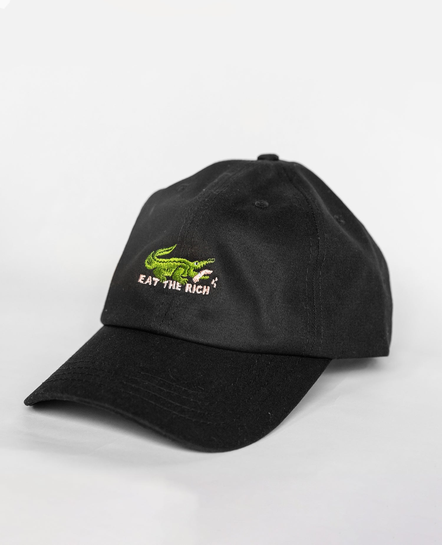 Eat The Rich Croco Dad Cap von NKSP – Frontansicht