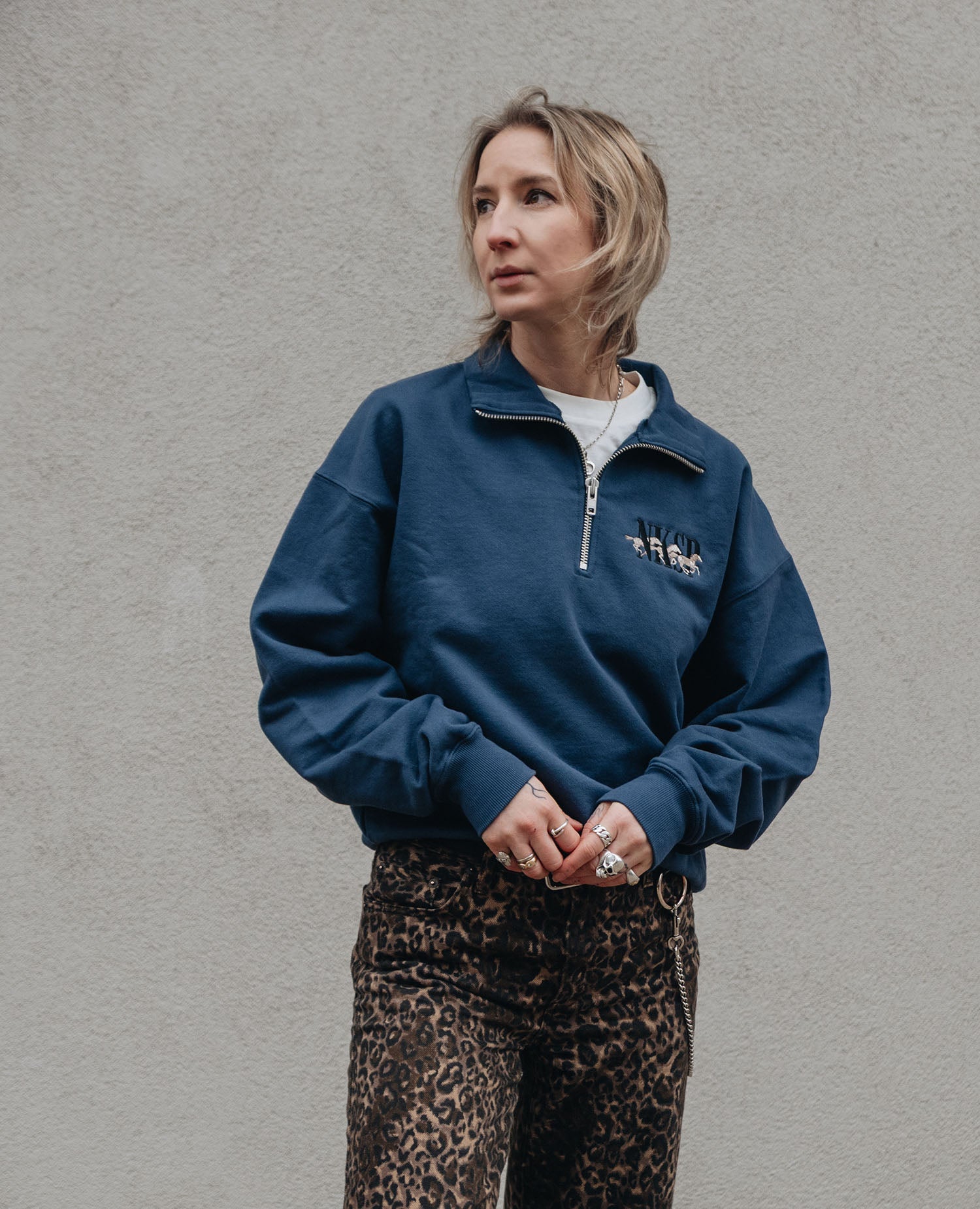 Wild Horses Half-Zip Sweatshirt von NKSP