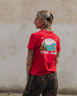 Vienna to Adria Damen T-Shirt Rot von NKSP