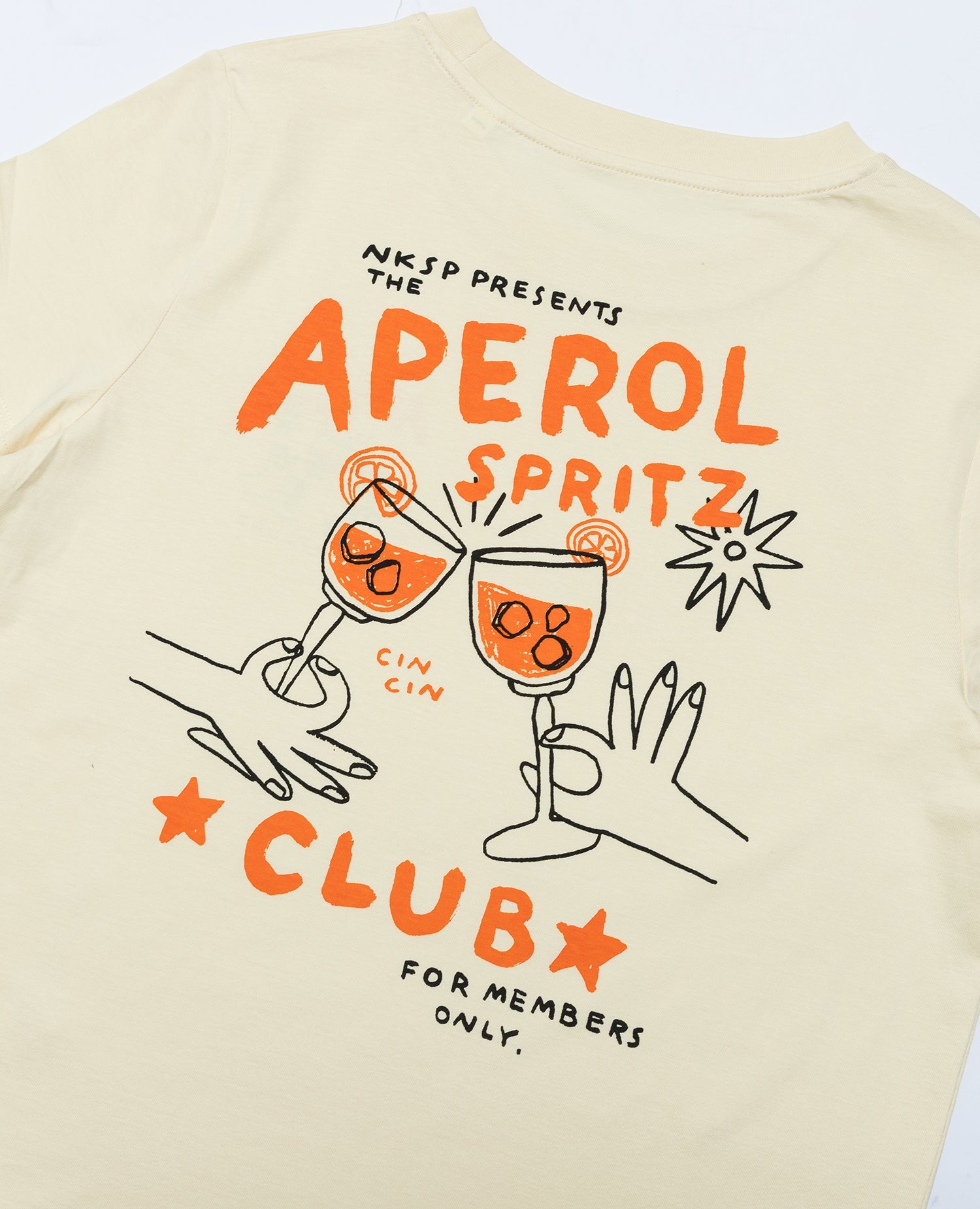 Aperol Spritz Club Damen T-Shirt Creme von NKSP