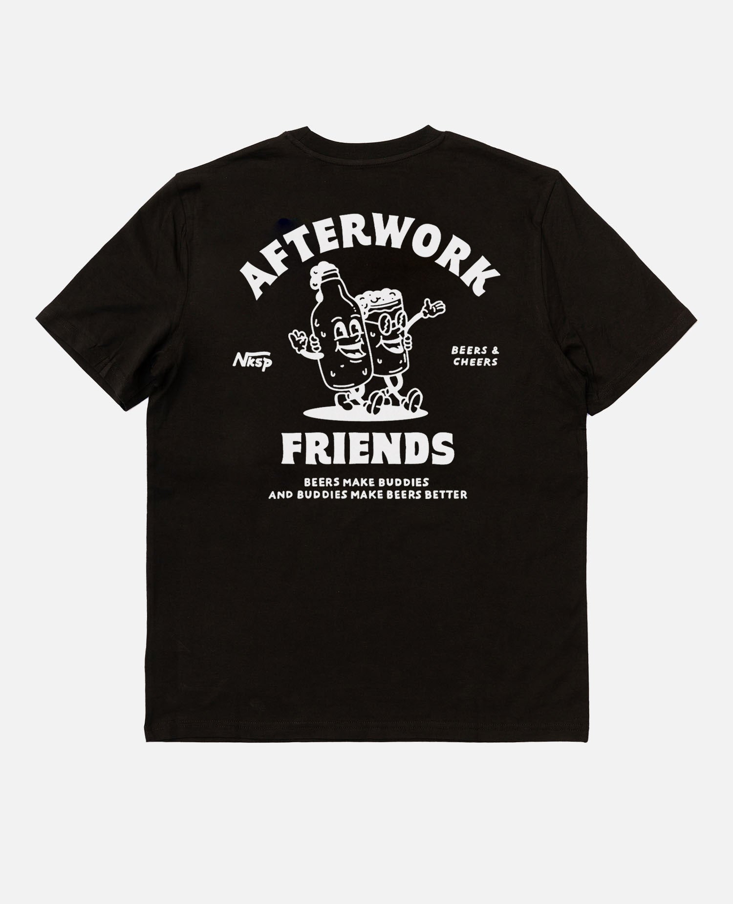 Afterwork Friends T-Shirt Schwarz von NKSP