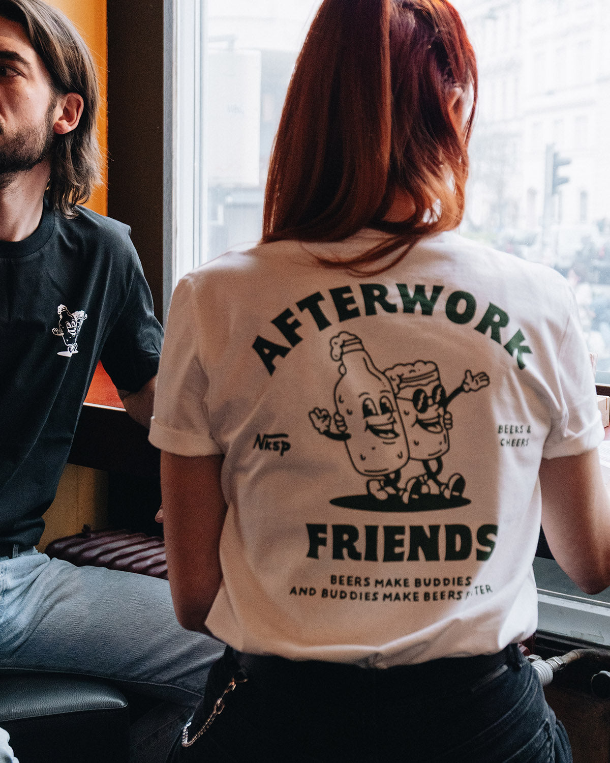 Afterwork Friends T-Shirt Off-White von NKSP
