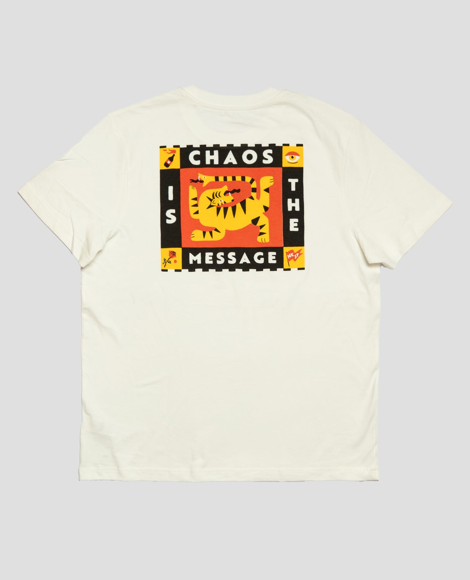 Chaos T-Shirt Off-White von NKSP