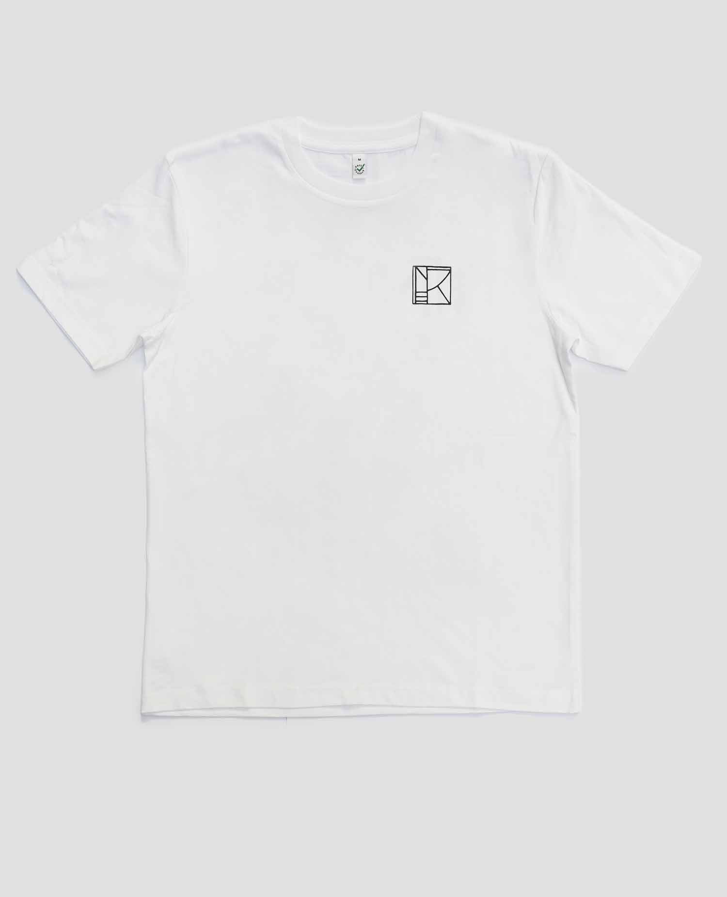 Kein Platz für Intoleranz T-Shirt Weiß von NKSP – Vorderansicht flach gelegt