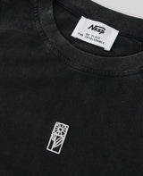 Blume T-Shirt Vintage Black von NKSP